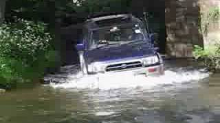 Toyota Hilux Surf through the Ford at Bakewell