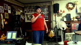 Gregory White Singing XXL at Karaoke