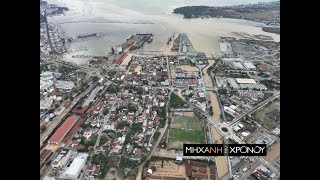 Ο πλημμυρισμένος Βόλος από ψηλά. Εικόνες αποκάλυψης