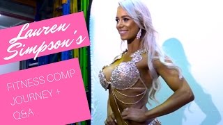 LAUREN SIMPSON WBFF PRO / MY FITNESS COMP JOURNEY + Q & A