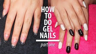 How to apply fake tips and do gel nails Part 1