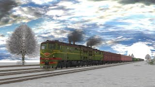 RTrainsim  мультиплеер №299, 24.02.2019г., маршрут Малохитовка v4.0