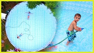 KIDS TRAPPED IN SWIMMING POOL!! | Sam & Nia
