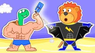 Lion Family ? Selfie Cartoon For Kids