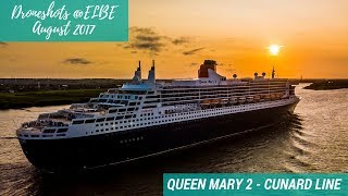 Queen Mary 2 Droneshots @ Elbe River / Luftbilder 22. August 2017