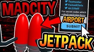 MAD CITY JETPACK LOCATION AND AIRPORT! (INSANE) -Roblox