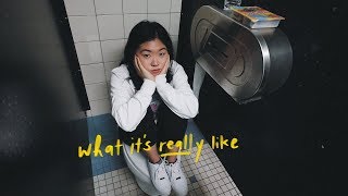 Eating lunch in my high school bathroom stall...