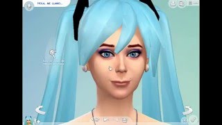 !Creando a Hatsune Miku!l¡ en los sims 4!