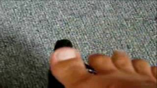 hot woman showing off her beautiful feet on camera
