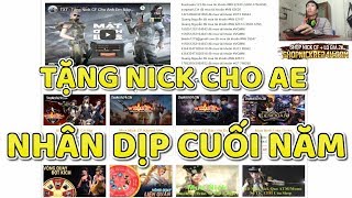 Tặng Nick CF Cho AE Nhân Dịp Cuối Năm | Hồ Điệp Tiên Tử |