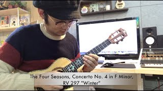 Vivaldi, The Four Seasons, Concerto No. 4 in F Minor,  RV 297 "Winter" Ukulele Arrangement