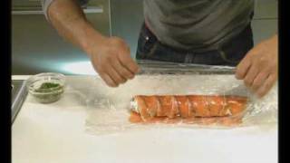Terrine of Smoked Salmon Pastrami with Capers