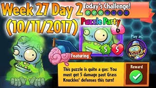 Plants vs. Zombies: Heroes - Daily Challenge: Week 27 Day 2 (10/11/2017)