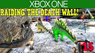 RAGNAROK WATERFALL CAVE RAID!- XBOX ONE ARK PVP SERVER! - ARK SURVIVAL EVOLVED [ 15 ]