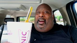 Sonic's Cherry Limeade Red Bull Slushie (Route 44 Size) Sipped in Half a Minute!