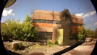 Взрыв Фредлайнера в гаражном боксе  г. Омск 2015