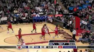 Philadelphia vs Toronto NBA Highlights 03/07/10