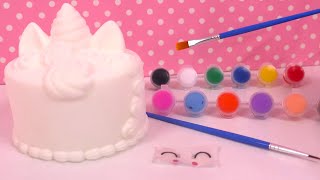 Licorne Peinture Décoration Gâteau Squishie Unicorn Cake Paint