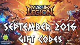Magic Legion - Age of Heroes Gift Codes September 2016