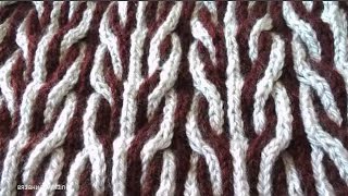 Вязание  / СВИТЕР / Мужское спицами / Узор  " Двухцветная коса - Канат " / ЗАКРЫВАЕМ ПЕТЛИ НА ПРОЙМЫ
