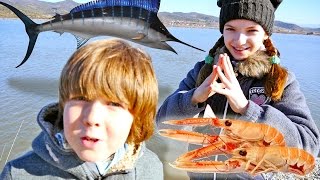 Влог: Адриан и Света едут за рыбой! Детское видео.