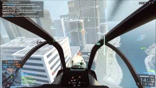 Battlefield 4 игра на вертолёте  AH-1Z Viper / карта "осада шанхая"