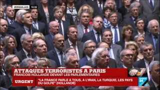 La Marseillaise entonnée suite au discours du président François Hollande
