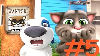 Говорящий Том Бег за золотом #5 - мультик игра видео для детей. Строим Новый Дом, ХЭНК ЛОВИТ ВОРА