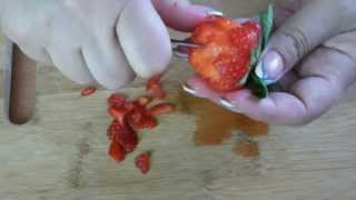 КАРВИНГ ИЗ ОВОЩЕЙ И ФРУКТОВ РОЗА ИЗ КЛУБНИКИ carving of fruits and vegetables