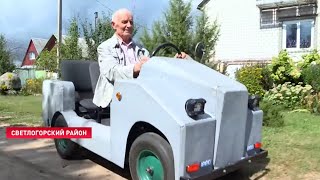 Крутой электромобиль собрал 87-летний мастер! Илон Маск из Беларуси!