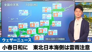 お天気キャスター解説 あす 11月10日(木)の天気
