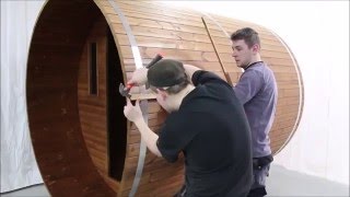 Как построить баню бочку?