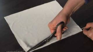 Sewing Makeup Bag - Cutting and Fusing Interfacing (FREE SAMPLE)
