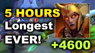 5 HOURS!!! - LONGEST GAME EVER OF DOTA 2 - LC 4500+ Duel DAMAGE!
