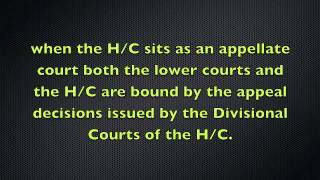 The Court Hierarchy and Judicial Precedent