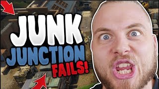 JUNK JUNCTION FUNNY FAILS!! - FORTNITE BATTLE ROYAL!!