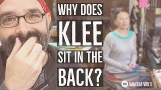 Why Does Klee Sit In The Blurry Back Of The Videos