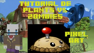 Pixel Art 3D  potato Mine   plants vs zombies   Minecraft xbox 360