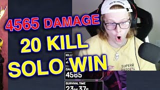20 KILL SOLO WIN 4500 DAMAGE! (APEX LEGENDS)