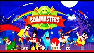 Bowmasters   Безумная Мультяшная Игра про ДУЭЛЬ ГЕРОЕВ  Игровой мультик для детей #Мобильные игры