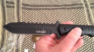 "SURVIVOR", 9" Navy Seal Tactical Knife