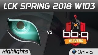 KDM vs BBQ Highlights Game 2 LCK Spring 2018 W1D3 Kongdoo Monster vs BBQ Olivers by Onivia