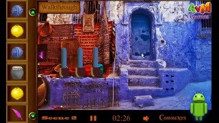 Old blue street escape walkthrough.