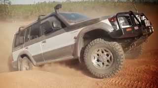 Pajero NK, Pajero NL vs Jeep Wrangler JK Offroad Glasshouse Mountains