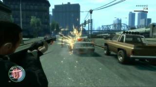 [HD] GTA IV shootout and car chase