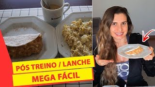 MEU PÓS TREINO / LANCHE MEGA SAUDÁVEL, FÁCIL E DELICIOSO!! / Receitas fit