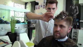 Креативная мужская стрижка undercut в MSstudijaю