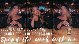 VLOG | Extreme Couponing,  Constellation Ear Piercings and Fire Red Hair!