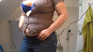 Chubby Girl belly Inflation