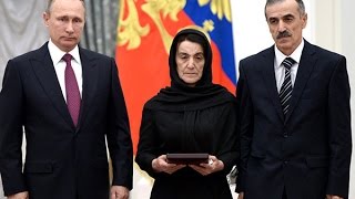 Путин вручение ЗВЕЗДЫ ГЕРОЯ РОССИИ и ответное слово отца Магомеда Нурбагандова